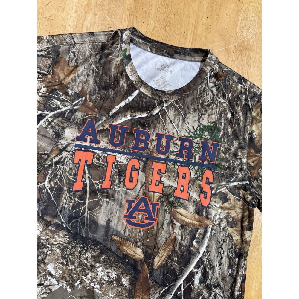 Auburn Tigers Realtree Edge Camo Performance T-Shirt Men's Large NCAA